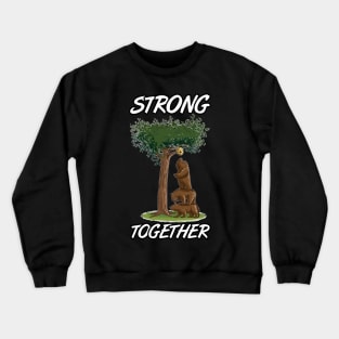 Strong together overcome hurdles in a team bond! Crewneck Sweatshirt